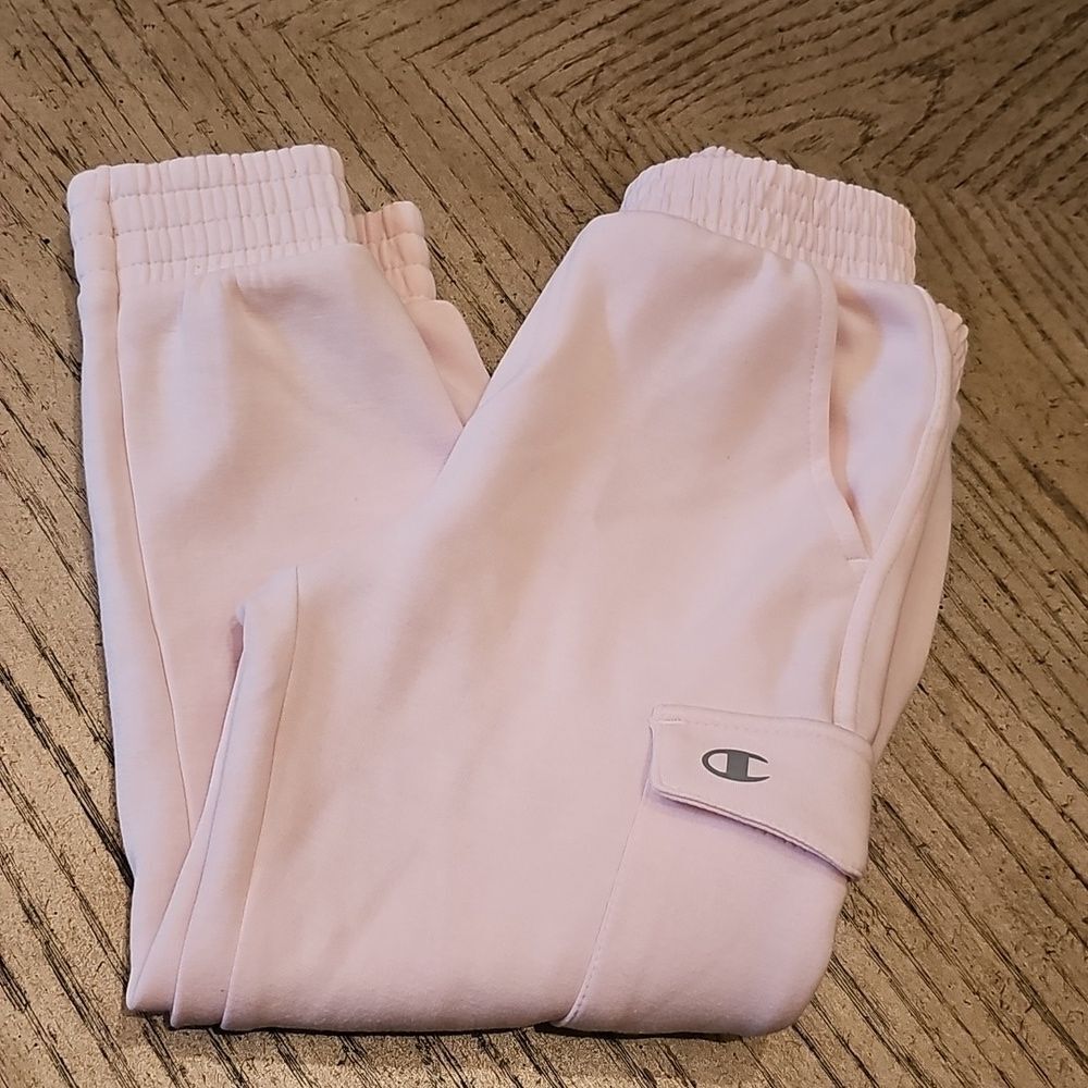 Champion Kids Light Pink Cargo Joggers Size 5